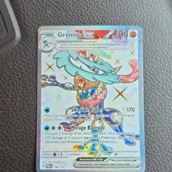 Pokemon Greninja ex Full Art Ultra Rare Holo 198/167 SV06 English - Image 1