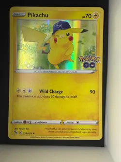 Pikachu (28) Holo Holo Rare Pokemon GO 028/078 LP - Image 1