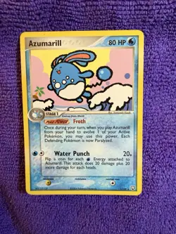 Pokemon TCG Azumarill 1/109 EX Team Rocket Returns Non Holo Rare NM/M - Image 1