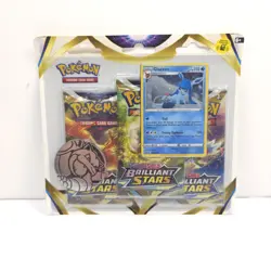 Pokemon TCG Brilliant Stars 3 Booster Pack Blister Glaceon Brand New Sealed - Image 1