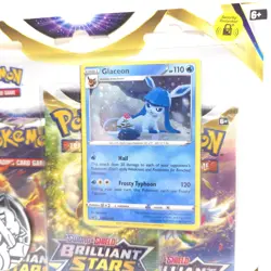 Pokemon TCG Brilliant Stars 3 Booster Pack Blister Glaceon Brand New Sealed - Image 3