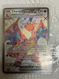 Pokemon Charizard ex SV: Scarlet & Violet SVP EN black star promo card #056 - Image 1