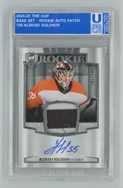 2024-25 Upper Deck The Cup Rookie Auto Patch /249 Aleksei Kolosov Rookie Auto - Image 1
