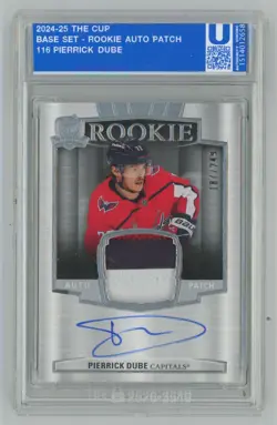 2024-25 Upper Deck The Cup Rookie Auto Patch /249 Pierrick Dube Rookie Auto - Image 1