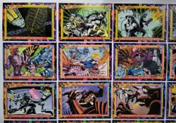 1993 BLOODLINES COMPLETE TRADING CARD SET + 2 EMBOSSED BONUS DC COMICS SKYBOX - Image 2