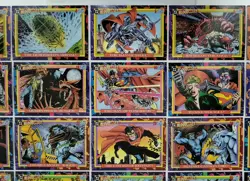 1993 BLOODLINES COMPLETE TRADING CARD SET + 2 EMBOSSED BONUS DC COMICS SKYBOX - Image 3