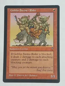 MTG Goblin Swine-Rider (Visions/Red/C) - BGM - Image 1