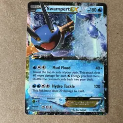Swampert EX XY55 XY Black Star Promo Holo Pokemon Card LP - Image 2
