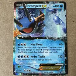 Swampert EX XY55 XY Black Star Promo Holo Pokemon Card LP - Image 3
