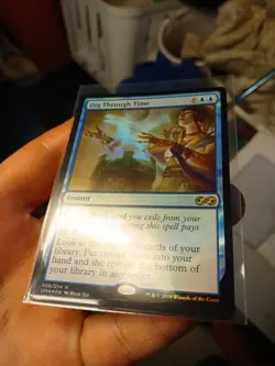 MTG Magic the Gathering Dig Through Time (50/271) Ultimate Masters NM FOIL - Image 2