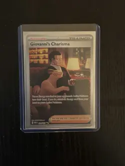 Pokemon TCG Scarlet & Violet 151 Giovanni's Charisma Card #204/165 - Image 1