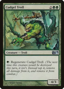 Cudgel Troll 169 MTG Green Regenerate Ejsing Uncommon Creature - Image 1