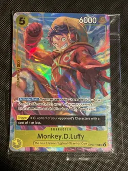 One Piece - Monkey D. Luffy - Alt Art Promo Card - SR - OP07-109 - NM Sealed - Image 1