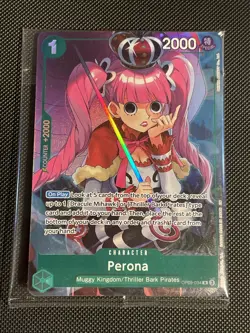 Perona Promo OP09-034 R Foil One Piece Card Game English Sealed/New - Image 1