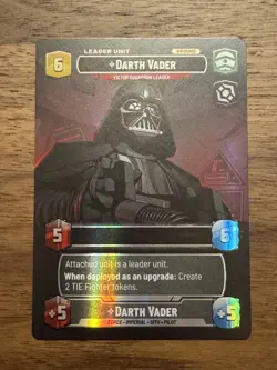 Star Wars Unlimited Set 4 JTL Showcase Foil Card #1002 Darth Vader - Image 1