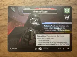 Star Wars Unlimited Set 4 JTL Showcase Foil Card #1002 Darth Vader - Image 2