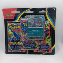 Pokemon Phantasmal Flames 3 Pack Blister SEALED Promo Card Booster Presale - Image 1