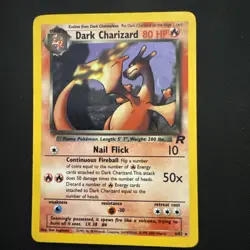 Pokemon TCG Dark Charizard 4/82 Team Rocket 2000 Holo Rare Card - Image 1