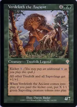 Verdeloth the Ancient 220 Rare Invasion Magic: The Gathering NM/M - Image 1