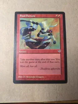 Final Fortune - MTG - Mirage - MP - Image 1