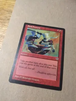 Final Fortune - MTG - Mirage - MP - Image 2