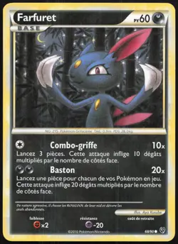 Carte Pokemon Farfuret 68/90 HS Indomptable Francais - Image 1