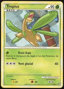 Carte Pokemon Tropius 22/90 HS Indomptable Francais - Image 1
