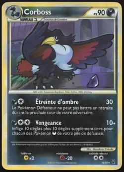 Carte Pokemon Corboss 16/90 Reverse HS Indomptable Francais - Image 1