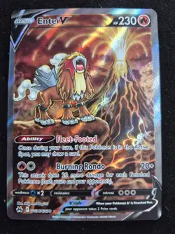 Pokemon TCG Entei V GG36/GG70 Crown Zenith Galarian Gallery - Image 1
