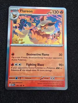Flareon 136/165 - SV: Scarlet & Violet 151 - Pokemon Card - NM - Image 1