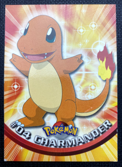 Charmander #04 Topps Series 1 Blue Label MP Pokemon 1999 - Image 1