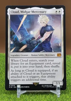 MTG: Final Fantasy - Cloud, Midgar Mercenary Regular #0010 Mythic - Image 1