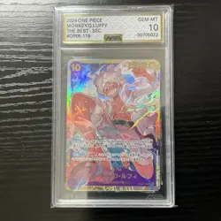 2024 One Piece Monkey D. Luffy PRB01 SEC OP05-119 PSA 10 - Image 1