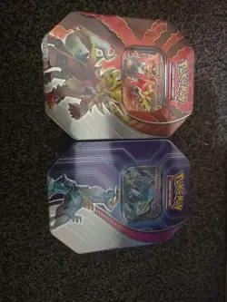 Pokemon Tcg Tin Bundle Gougin Fire Ex And Iron Crow Ex - Image 1