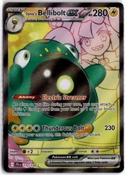 SV09: Journey Together #172/159 Iono's Bellibolt ex Holo - Image 1