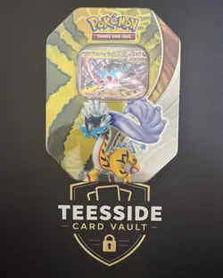 Pokemon Paradox Destinies Tin Raging Bolt ex Sealed 4 Booster Packs NEW - Image 1
