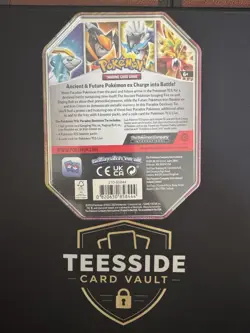 Pokemon Paradox Destinies Tin Raging Bolt ex Sealed 4 Booster Packs NEW - Image 2