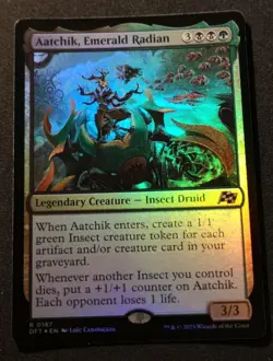 Aatchik, Emerald Radian - Foil - DFT - MTG - NM - EN - 0187 - Image 1