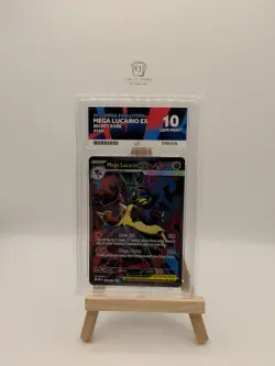 Pokemon TCG Mega Lucario EX Full Art English 160/132 Mega Evolution Ace 10 - Image 1
