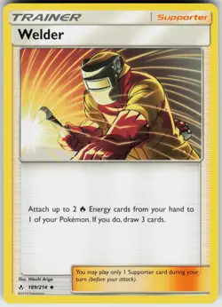 Pokemon Welder 189/214 SM - Unbroken Bonds Normal card - Image 1