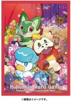 Pokemon Center Original Card Game Sleeve Sprigatito Fuecoco Quax gift 64 sleeves - Image 2