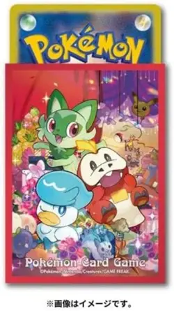 Pokemon Center Original Card Game Sleeve Sprigatito Fuecoco Quax gift 64 sleeves - Image 3