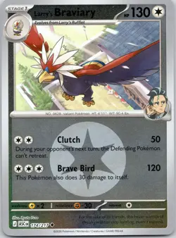 Larry's Braviary 174/217 UC ME: Ascended Heroes NM NORMAL ENERGY Reverse Holo - Image 1