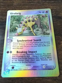 Girafarig 16/97 EX Dragon Reverse Holo Pokemon NM-MINT - Image 1
