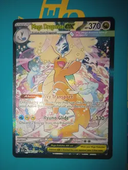 Mega Dragonite EX Full Art Holo Ultra Rare 290/217 370 HP English Pokemon - Image 1