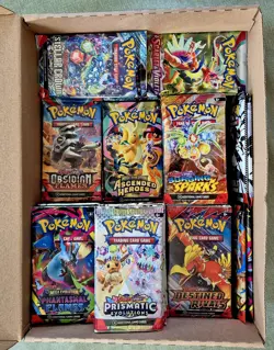 Huge Mixed Job Lot of 127 Pokemon TCG Booster Packs OPEN (Some Hits Included!) - Image 1