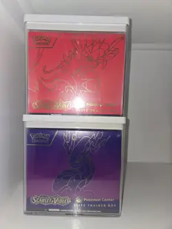 Koraidon AND Miraidon Pokemon Center Elite Trainer Box Scarlet Violet ETB SEALED - Image 1