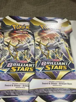 Lot Of 8 - Pokemon TCG Brilliant Stars Sleeved Booster Packs - New Sealed - Image 3