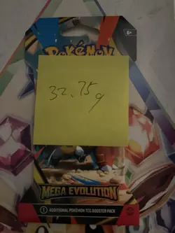 (VERY HEAVY) 32.75g Pokemon TCG Mega Evolution Sleeved Booster Pack (SEALED)✅ - Image 2