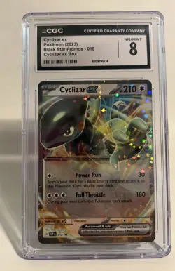 Cyclizar EX 018 ✨ CGC 8 - Pokemon TCG 8 - 2023 Black Star Promo - Image 1